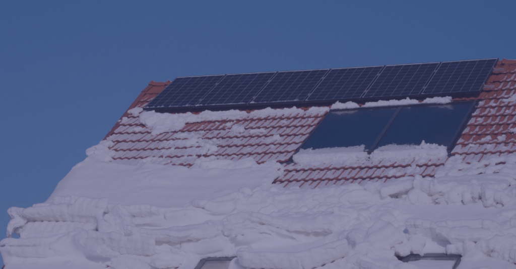 panneaux solaires en hiver